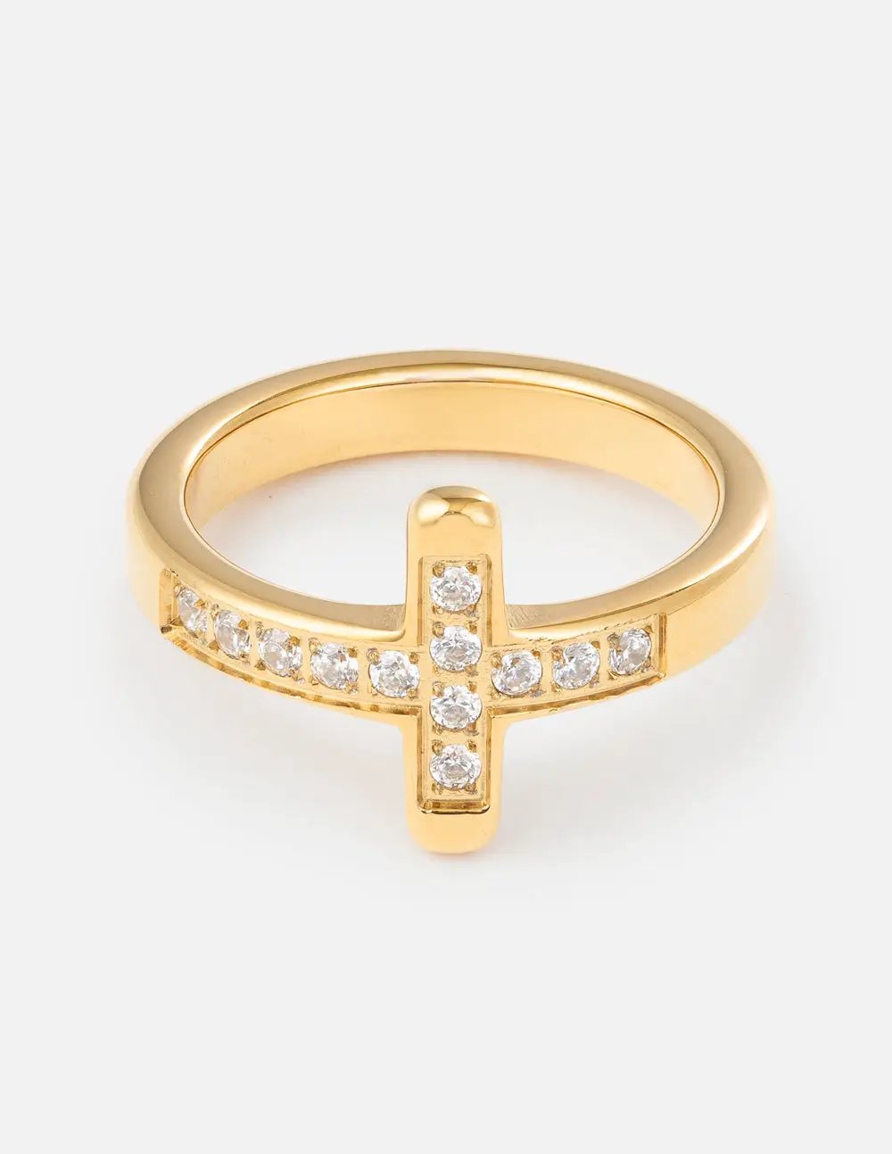 Cross Eternity Gem Ring Set by Elevated Faith