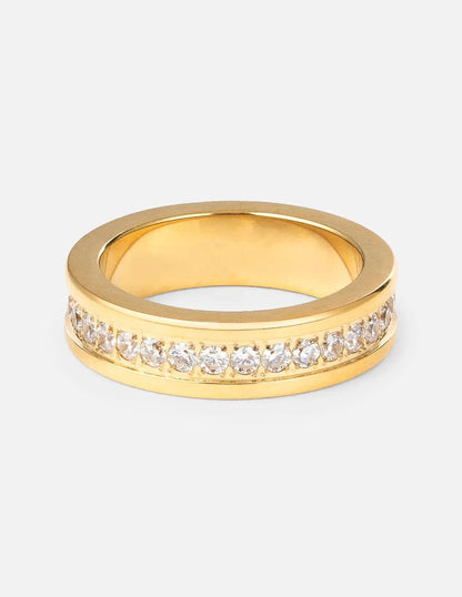 Cross Eternity Gem Ring Set by Elevated Faith