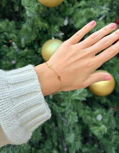 Cross Link Bracelet by Elevated Faith