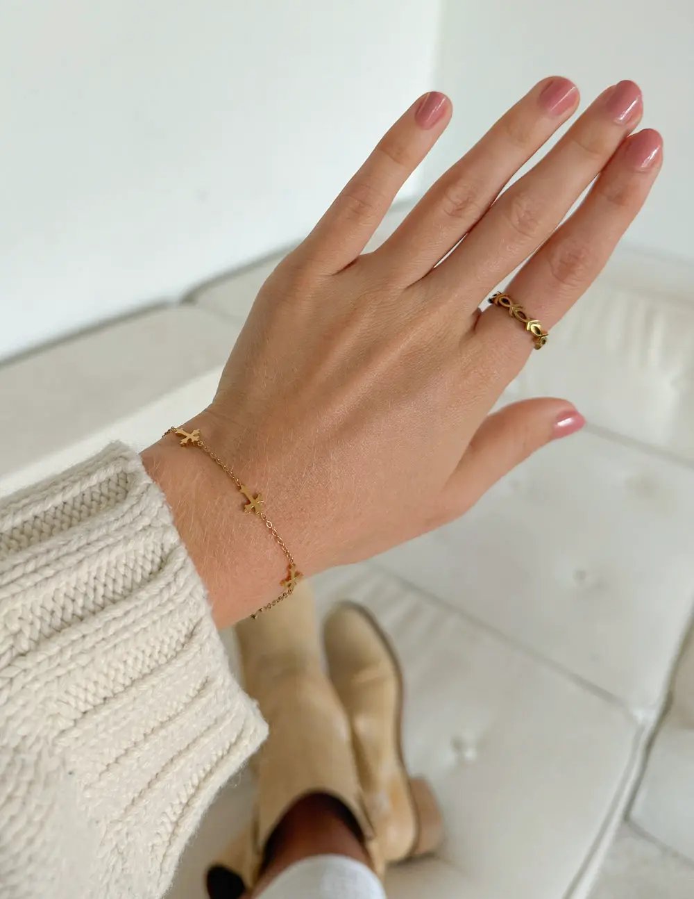 Cross Link Bracelet by Elevated Faith