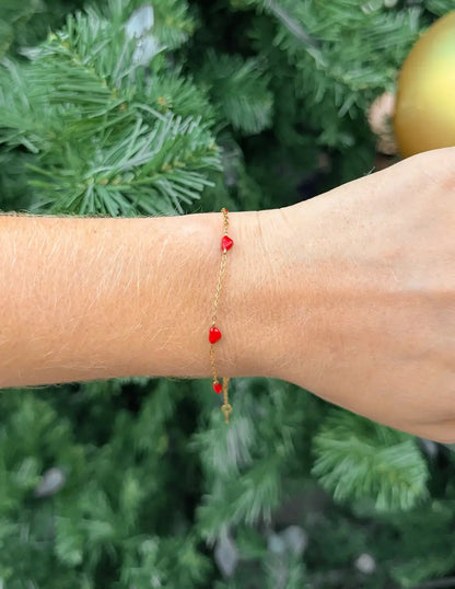 Dainty Love Link Bracelet by Elevated Faith