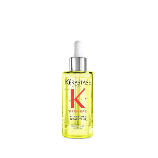 Kerastase Premiere Huile Gloss Reparatrice - Luxurious 1.01 fl oz Hair Repair Oil for Damaged Hair with Intense Shine by Beauty Care Bag