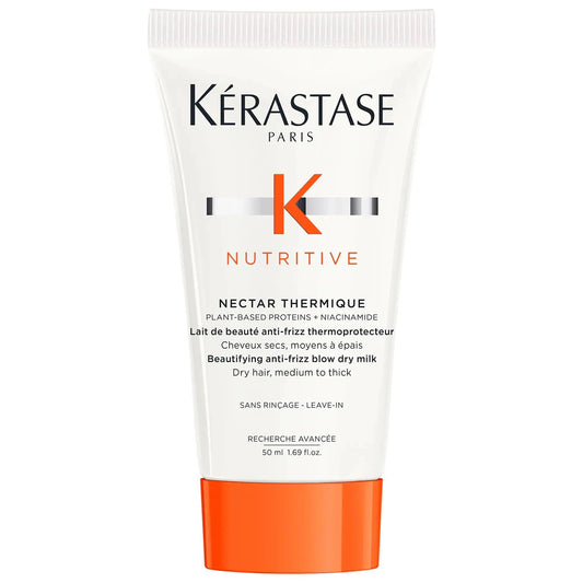 Kerastase Mini Nutritive Heat Protecting Styling Cream for Dry Hair - Nourishing Leave-in Cream with Heat Protection up to 450¡F by Beauty Care Bag