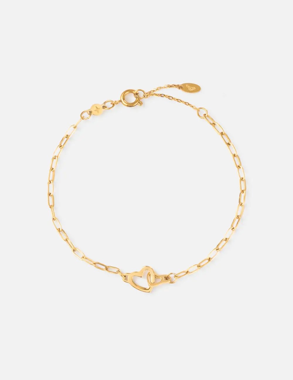 Heart Paperclip Chain Bracelet by Elevated Faith
