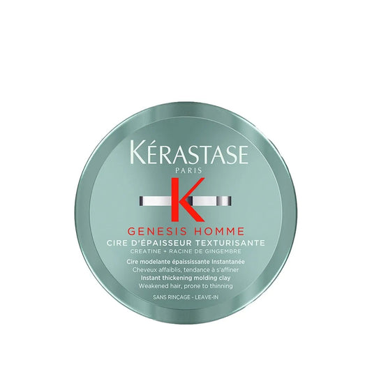 Kerastase Genesis Homme Styling Wax for Men - 75ml Premium Hair Wax for Strong Hold and Style by Beauty Care Bag