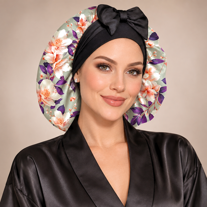 Satin Hair Bonnet for Sleeping – Adjustable Stretch Tie by PHC