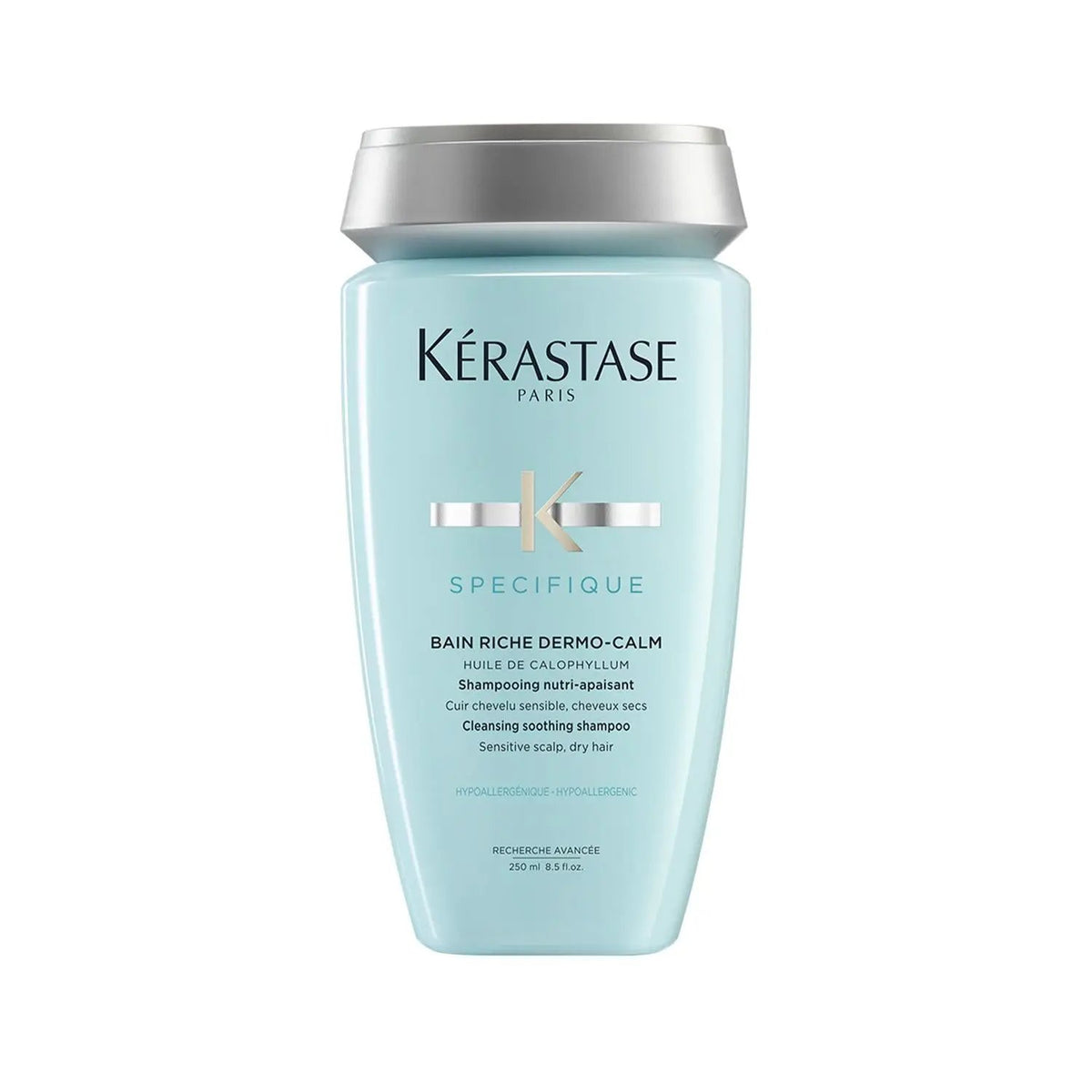 Kerastase Specifique Bain Dermocalm Riche Shampoo for Sensitive Scalp - Soothes, Moisturizes, and Relieves Irritation - 8.45 fl oz by Beauty Care Bag