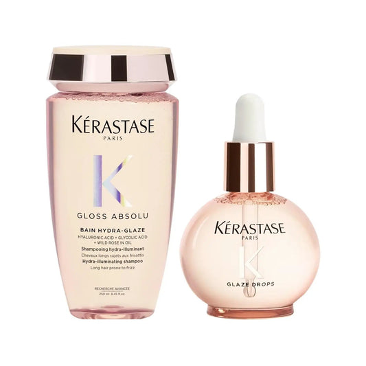 Kerastase Gloss Absolu: Anti-Frizz Hair Styling Set for Ultimate Shine | Hair Gloss, Frizz Control, and Radiant Hair by Beauty Care Bag