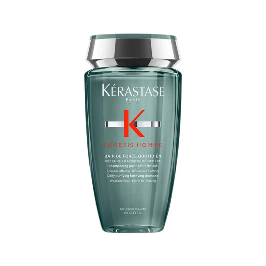 Kerastase Genesis Homme Strengthening Shampoo for Men - 250ml Daily Hair Care by Beauty Care Bag