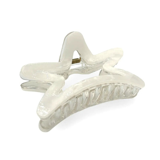 Pearl White Star Claw Clip by Ivy + Cloth