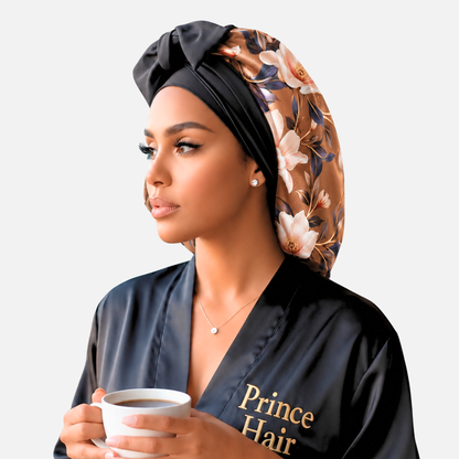 Satin Hair Bonnet for Sleeping – Adjustable Stretch Tie by PHC
