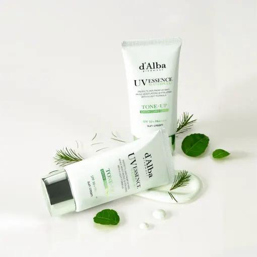 d'Alba Clean Tea Tree Liposome Tone-Up Sun Cream (Green) SPF50+ PA++++ 50ml by Seoulia