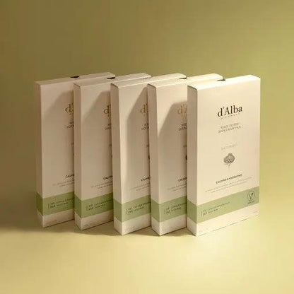 d'Alba White Truffle Double Mask Pack [Calming/Hydrating] 34.5g X 20ea by Seoulia
