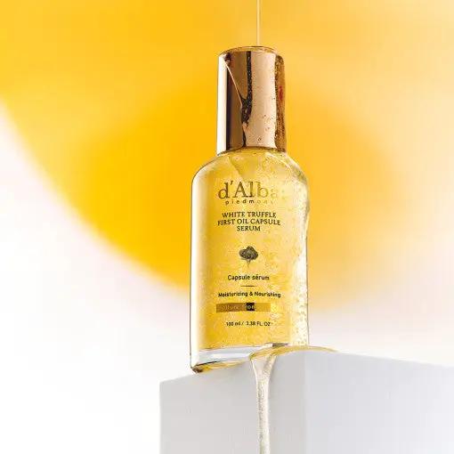 d'Alba White Truffle First Oil Capsule Serum 100ml by Seoulia