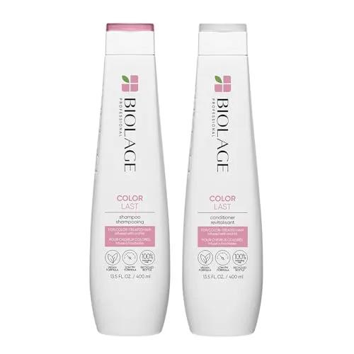 Biolage Color Last Shampoo & Conditioner Bundle | Helps Protect Hair & Maintain Vibrant Color | For Color-Treated Hair | Paraben & Silicone-Free | Vegan by Aurora Beauty