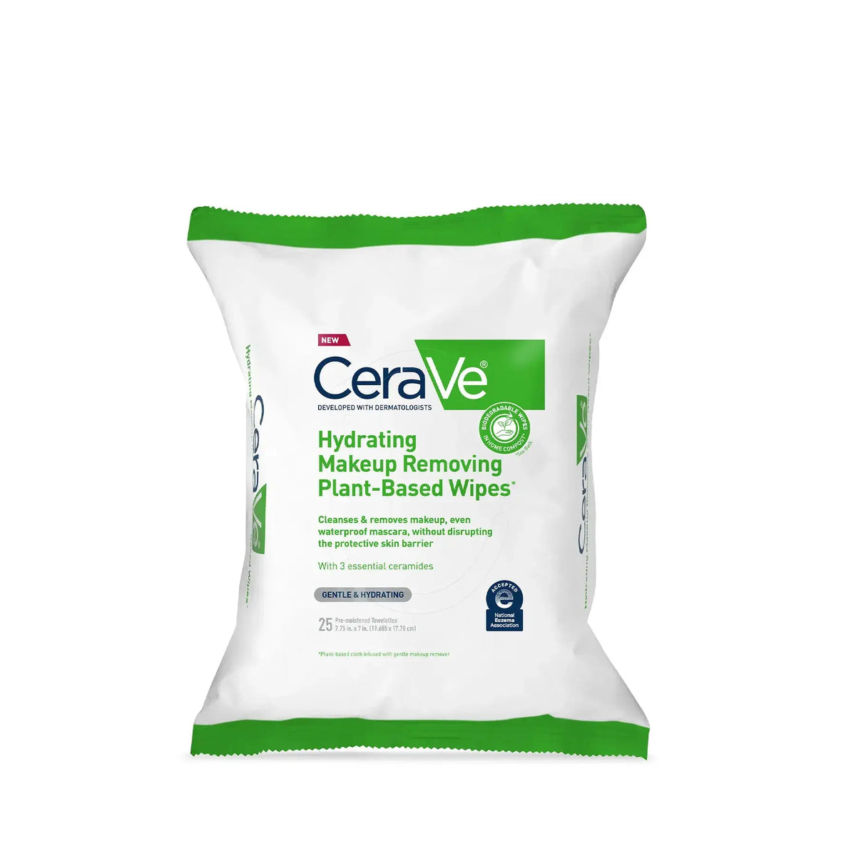 CeraVe Hydrating Makeup Removing Wipes (25 Count) by Pasteur Pharmacy