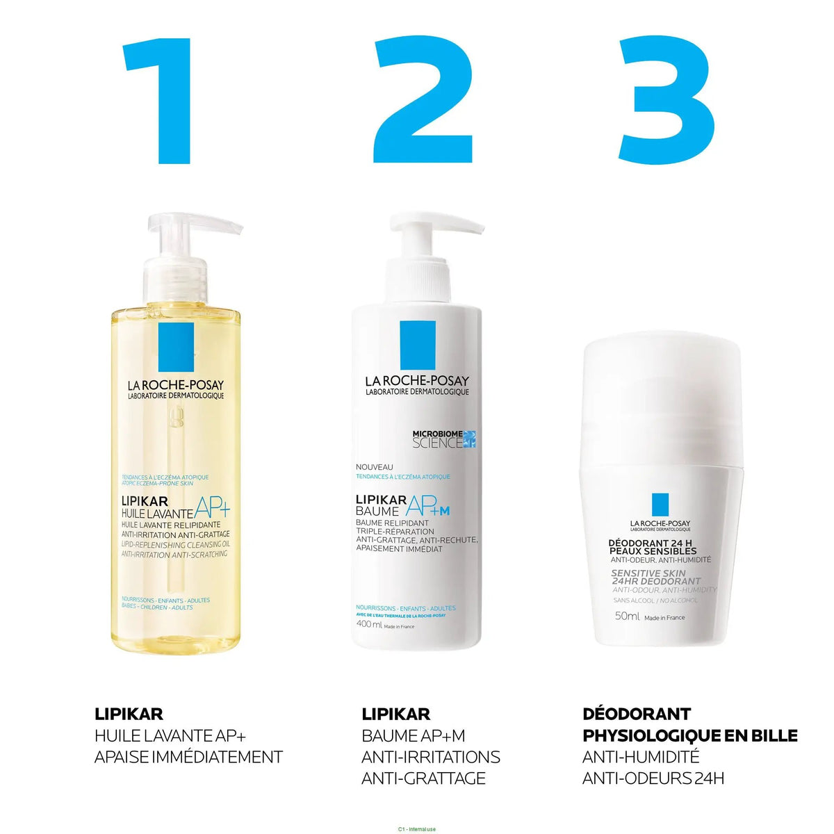 La Roche-Posay 24H Deodorant Roll-On Set of 2 by Paris Pharmacy