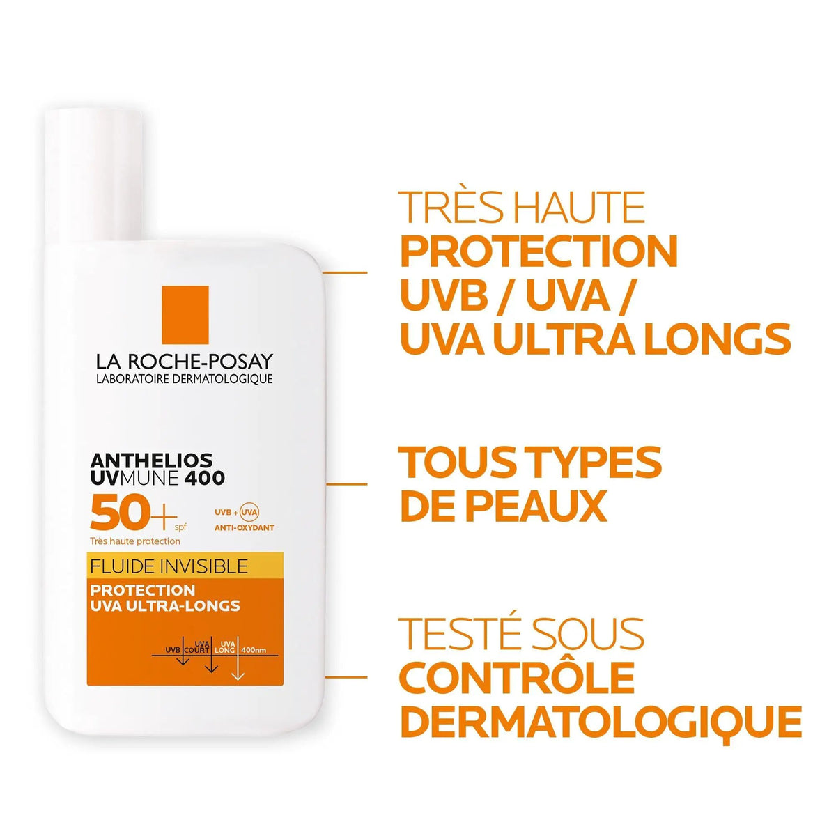 La Roche-Posay Anthelios UVMUNE 400 Invisible Fluid SPF 50+ by Paris Pharmacy