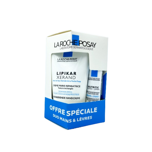 La Roche-Posay Duo Lips + Hands Barrier Repair Set by Paris Pharmacy