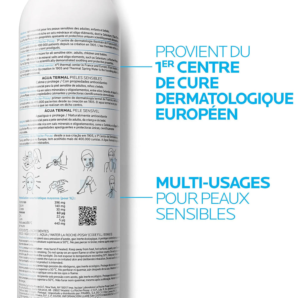 La Roche-Posay Eau Thermale Sensitive Skin Thermal Spring Water by Paris Pharmacy