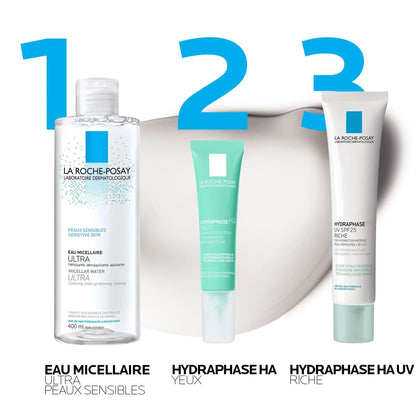 La Roche-Posay Hydraphase HA Riche Moisturizer + Micellar Water Duo by Paris Pharmacy