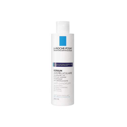 La Roche-Posay KÉRIUM Anti-Dandruff Gel Shampoo for Oily Scalp by Paris Pharmacy