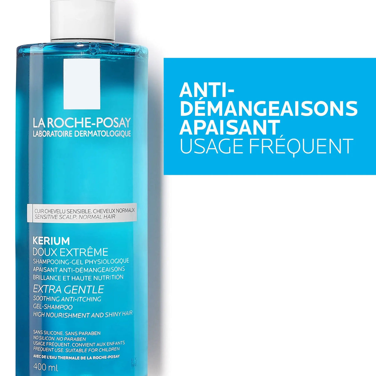 La Roche-Posay Kérium Gentle Shampoo for Sensitive Scalp by Paris Pharmacy