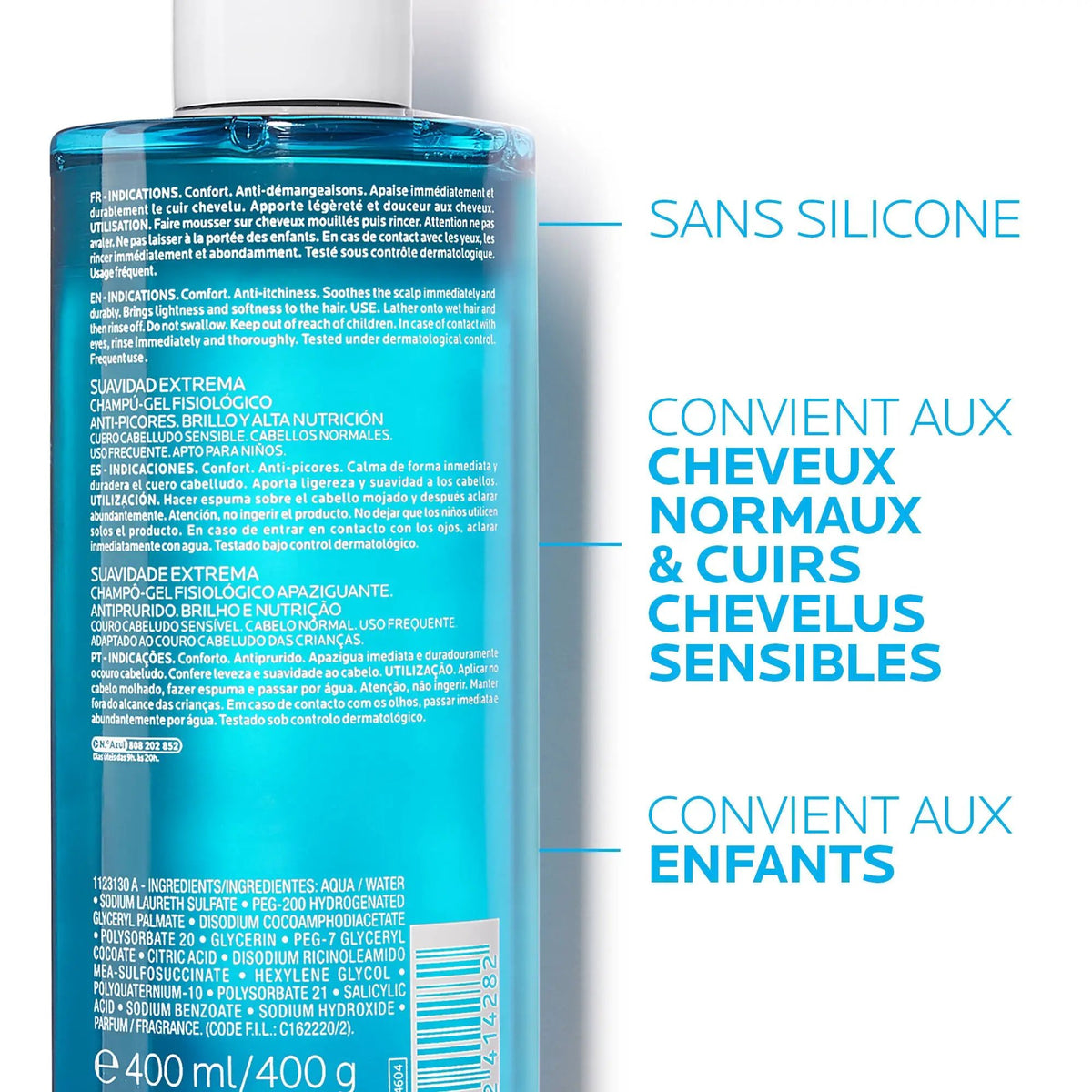 La Roche-Posay Kérium Gentle Shampoo for Sensitive Scalp by Paris Pharmacy