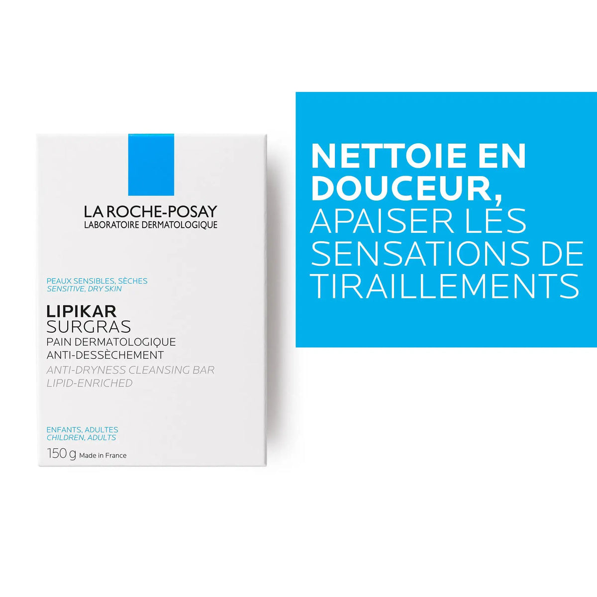 La Roche-Posay Lipikar Surgras Cleansing Bar by Paris Pharmacy