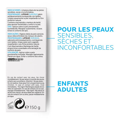 La Roche-Posay Lipikar Surgras Cleansing Bar by Paris Pharmacy