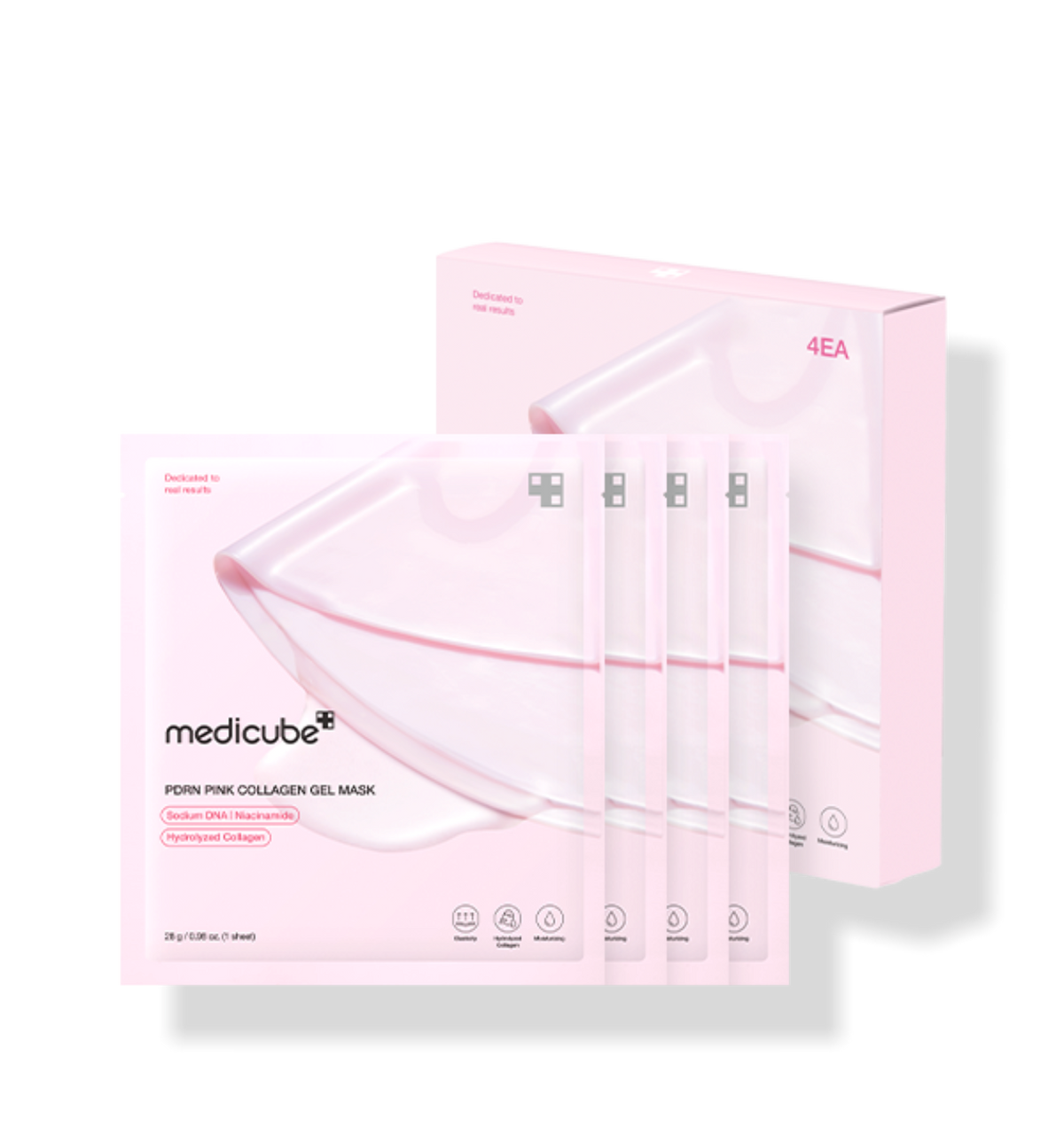medicube PDRN Pink Collagen Gel Mask 28g X 4ea by Seoulia
