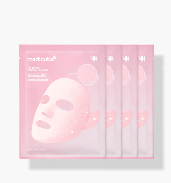 medicube PDRN PINK TENSION UP MASK SET 34g X 4ea by Seoulia