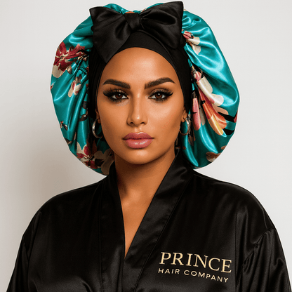 Satin Hair Bonnet for Sleeping – Adjustable Stretch Tie by PHC