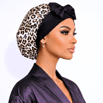 Satin Hair Bonnet for Sleeping – Adjustable Stretch Tie by PHC