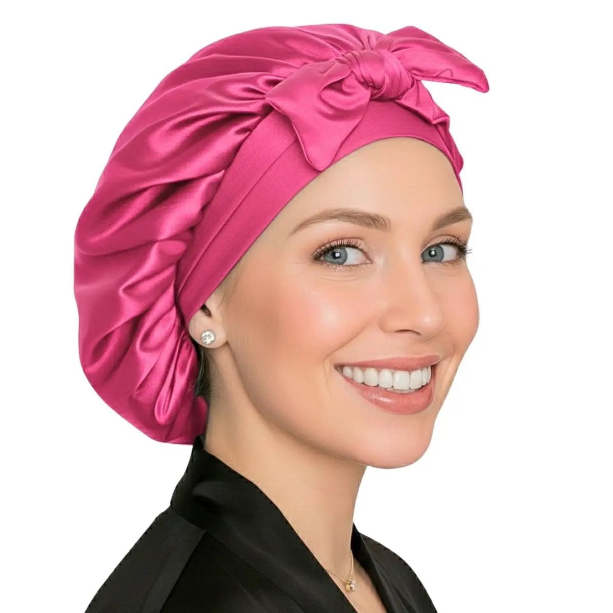 Satin Hair Bonnet for Sleeping – Adjustable Stretch Tie by PHC