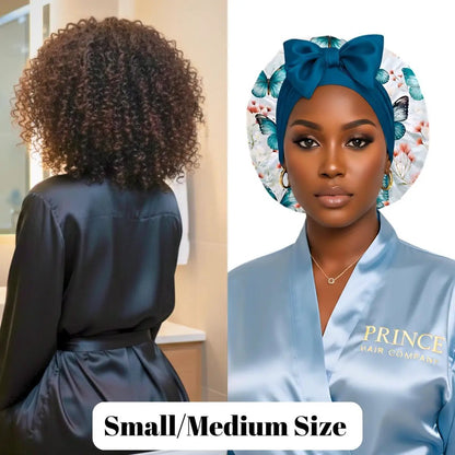 Satin Hair Bonnet for Sleeping – Adjustable Stretch Tie by PHC
