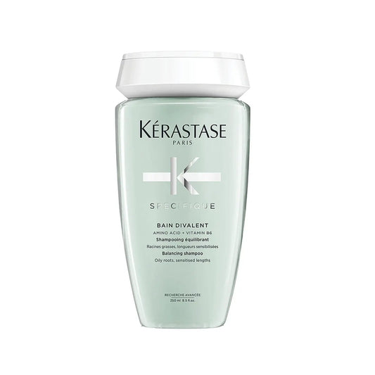 Kerastase Specifique Bain Divalent Anti-Oil Shampoo - Controls Oil Production, Professional Hair Care for Oily Hair by Beauty Care Bag