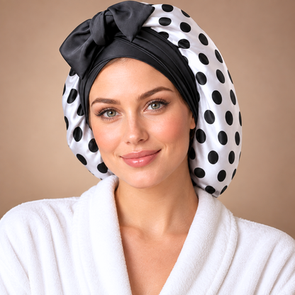 Satin Hair Bonnet for Sleeping – Adjustable Stretch Tie by PHC