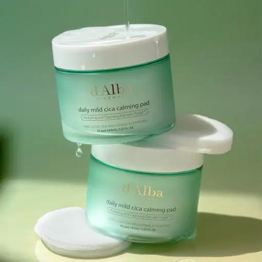 d'Alba Daily Mild Cica Calming Pad 165ml (50ea) by Seoulia