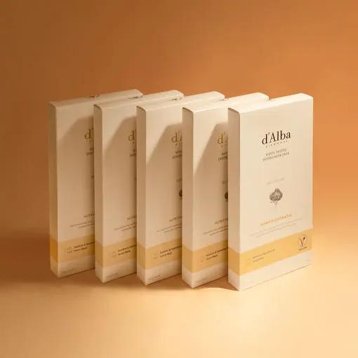 d'Alba White Truffle Double Mask Pack [Nutritive/Hydrating] 32.5g X 20ea by Seoulia