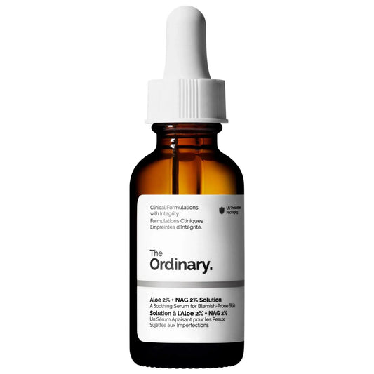 The Ordinary Aloe 2% + NAG 2% Solution - Vegan Skincare Serum for Post-Acne Marks & Uneven Skin Tone by Beauty Care Bag