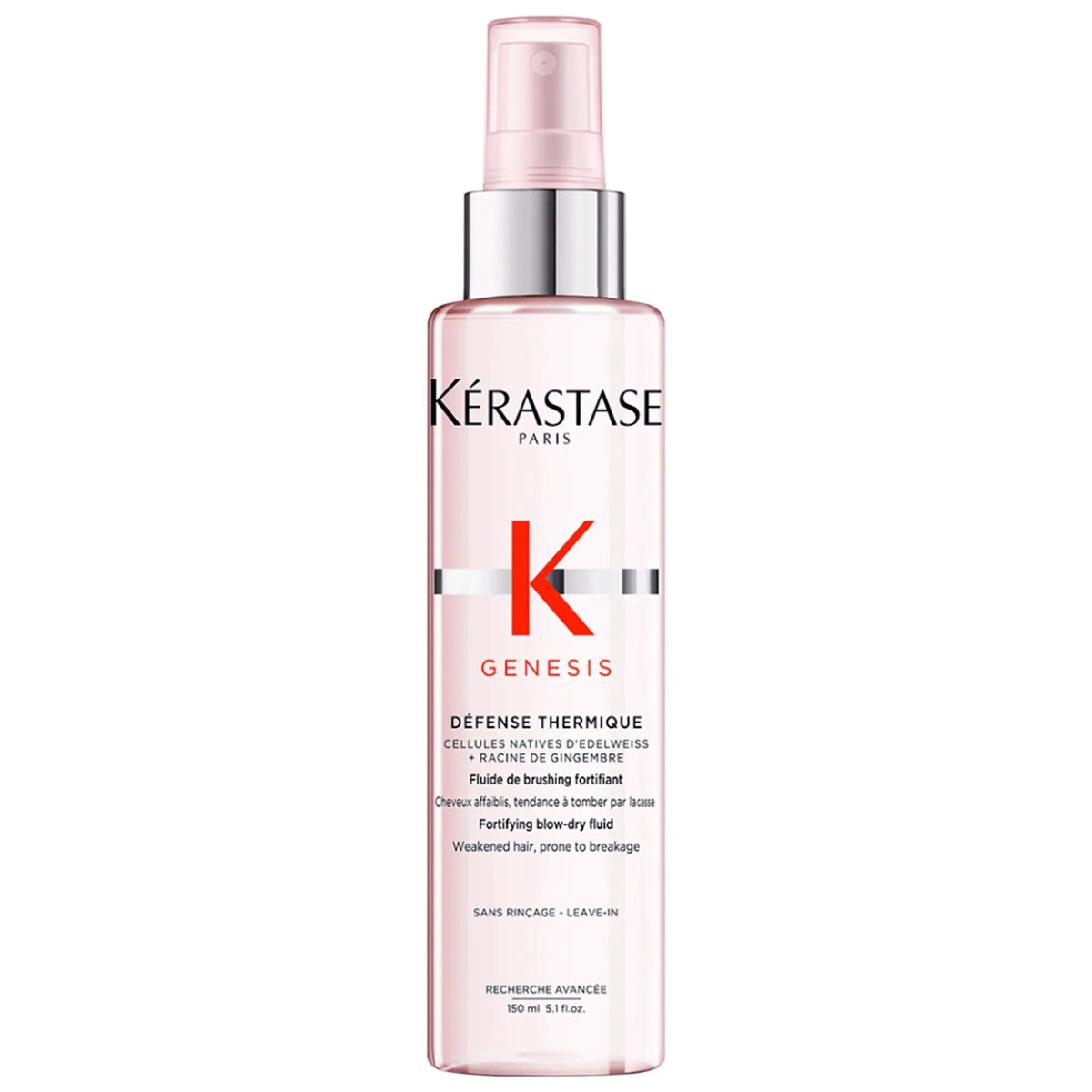 Kerastase Genesis Heat Protectant Leave-In Treatment: Frizz Control, Breakage & Split End Prevention - Strengthens Weakened Hair by Beauty Care Bag