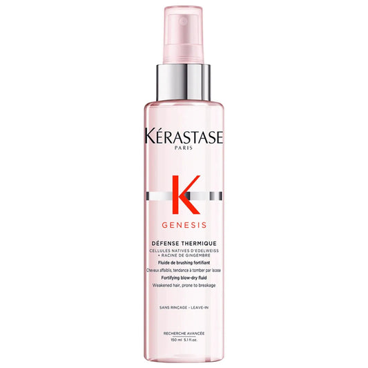 Kerastase Genesis Heat Protectant Leave-In Treatment: Frizz Control, Breakage & Split End Prevention - Strengthens Weakened Hair by Beauty Care Bag